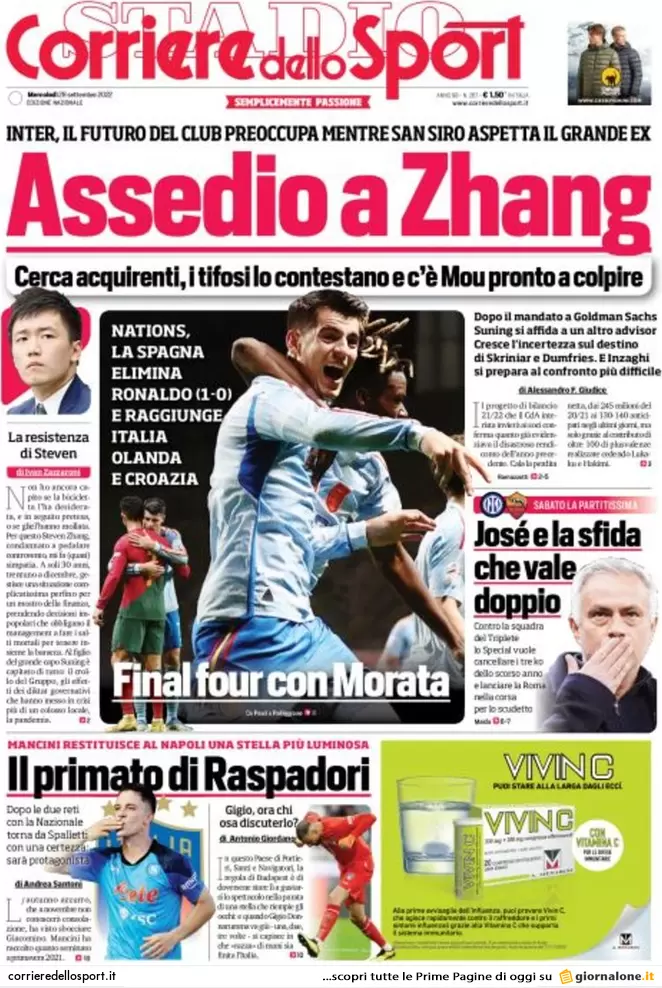 Prime pagine giornali 28 settembre 2022. Gasdotto russo sabotato, Ue nei guai Prime pagine giornali 28 settembre 2022. Gasdotto russo sabotato, Ue nei guai