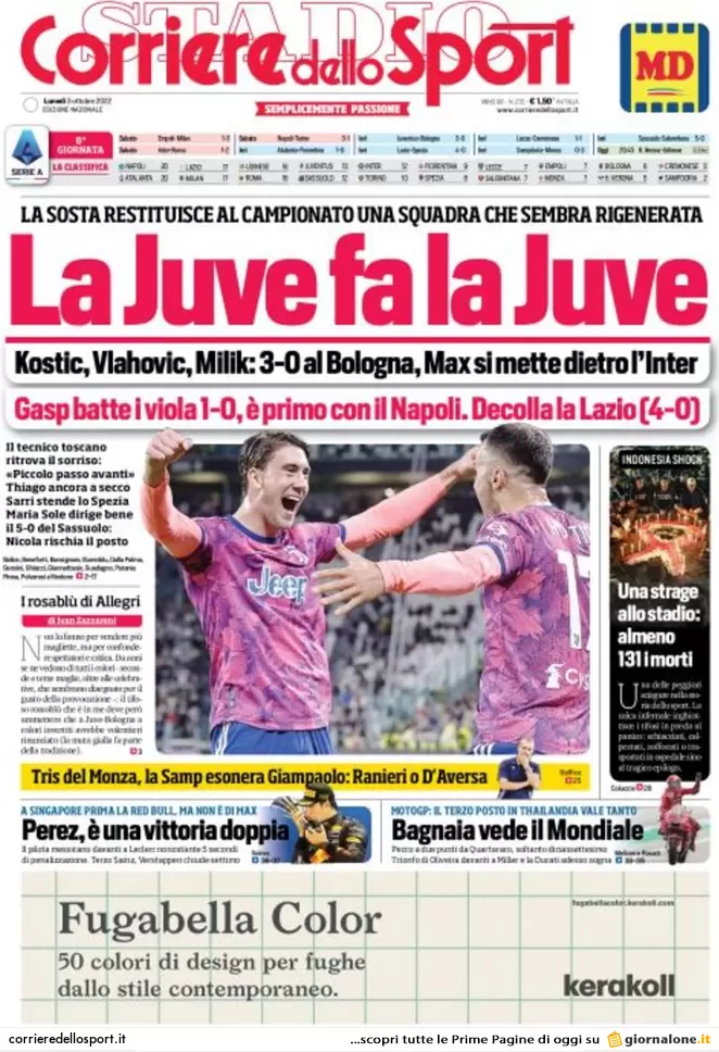 Prime pagine giornali 3 ottobre 2022. Caro bollette, fuga dal lavoro da casa