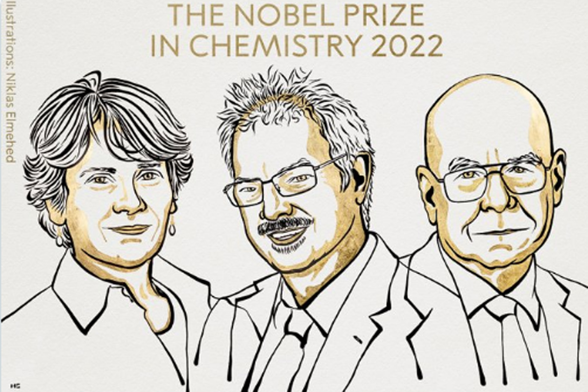 Nobel chimica 2022 a Bertozzi, Meldal e Sharpless: costruttori di molecole Nobel chimica 2022 a Bertozzi, Meldal e Sharpless: costruttori di molecole