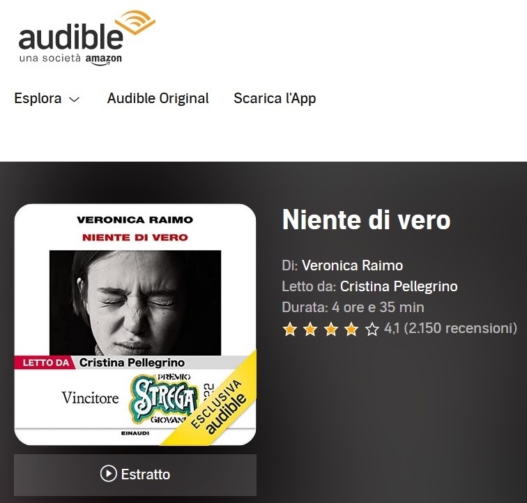 I quattro finalisti allo Strega 2022 da ascoltare su Audible