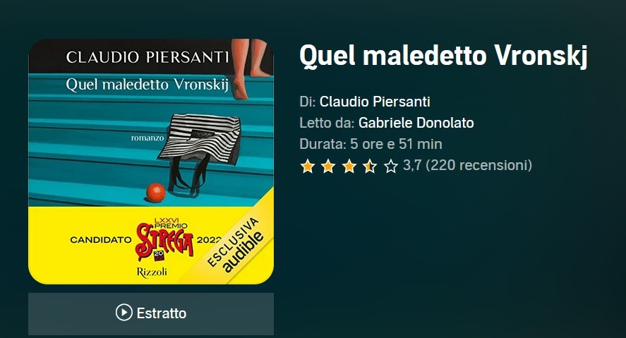 I quattro finalisti allo Strega 2022 da ascoltare su Audible