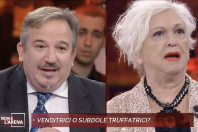 Non è l’Arena, scontro Wanna Marchi-Luca Telese: “Le serve uno scioglipancia”