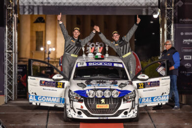 Peugeot Competition – a Verona poker  per Fabio Farina nel 208 Rally Cup top