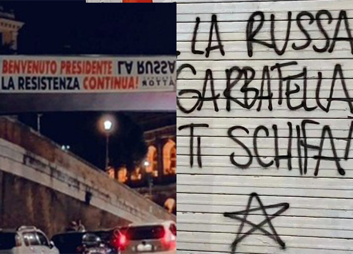 Galleria foto 'Fdi, contro La Russa son tornate le Brigate rosse: spunta la Stella a 5 punte' - foto 1