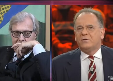 Cecchi Paone-Sgarbi scontro: “Fontana intollerante”, “Ma tu con il tuo boy…”