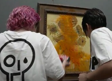 Imbrattare un Van Gogh, l’ultima dei naziecologisti. E Ultima Generazione…