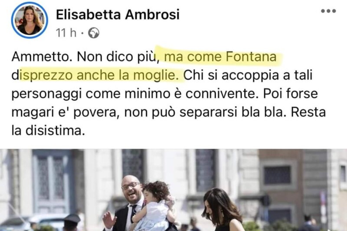“Disistima per la moglie di Fontana”: bufera social sulla giornalista Ambrosi “Disistima per la moglie di Fontana”: bufera social sulla giornalista Ambrosi