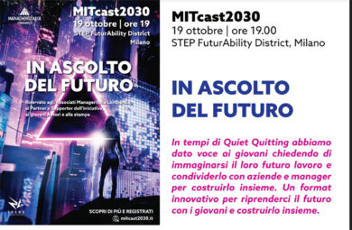 Manageritalia e ZGens presentano MITcast2030: i giovani e il lavoro