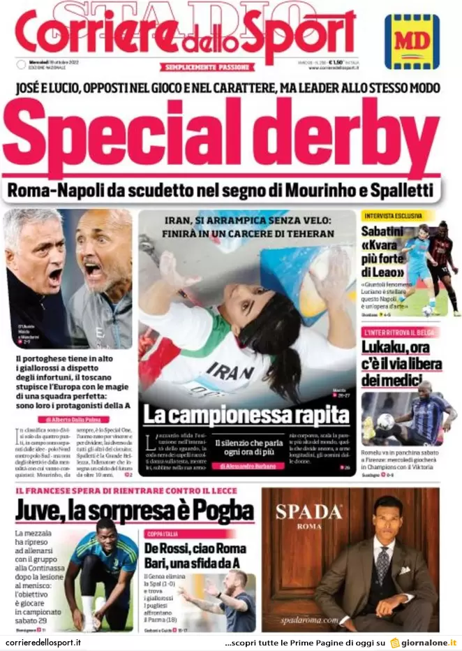 Prime pagine giornali 19 ottobre 2022. Ue, non passa il tetto al gas di Draghi
