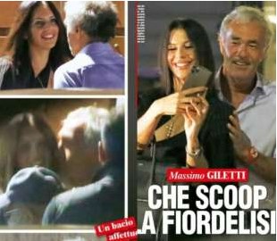 Bacio di Massimo Giletti ad Antonella Fiordelisi