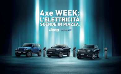 Scopri la gamma Jeep 4xe on line e nelle piazze italiane