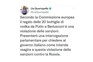 Berlusconi, Putin e la vodka: interrogazione e polemiche su Quartapelle (Pd)