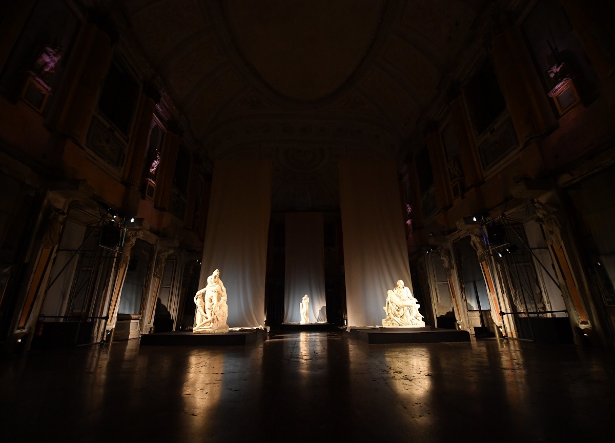 Le Pietà di Michelangelo: tre calchi storici a Palazzo Reale. FOTO Le Pietà di Michelangelo: tre calchi storici a Palazzo Reale. FOTO