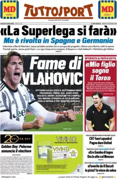 Prime pagine giornali 21 ottobre 2022. Meloni impone il governo agli alleati