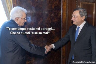 “Rimani nei paraggi?”, Mattarella congeda Draghi… L’ironia della rete