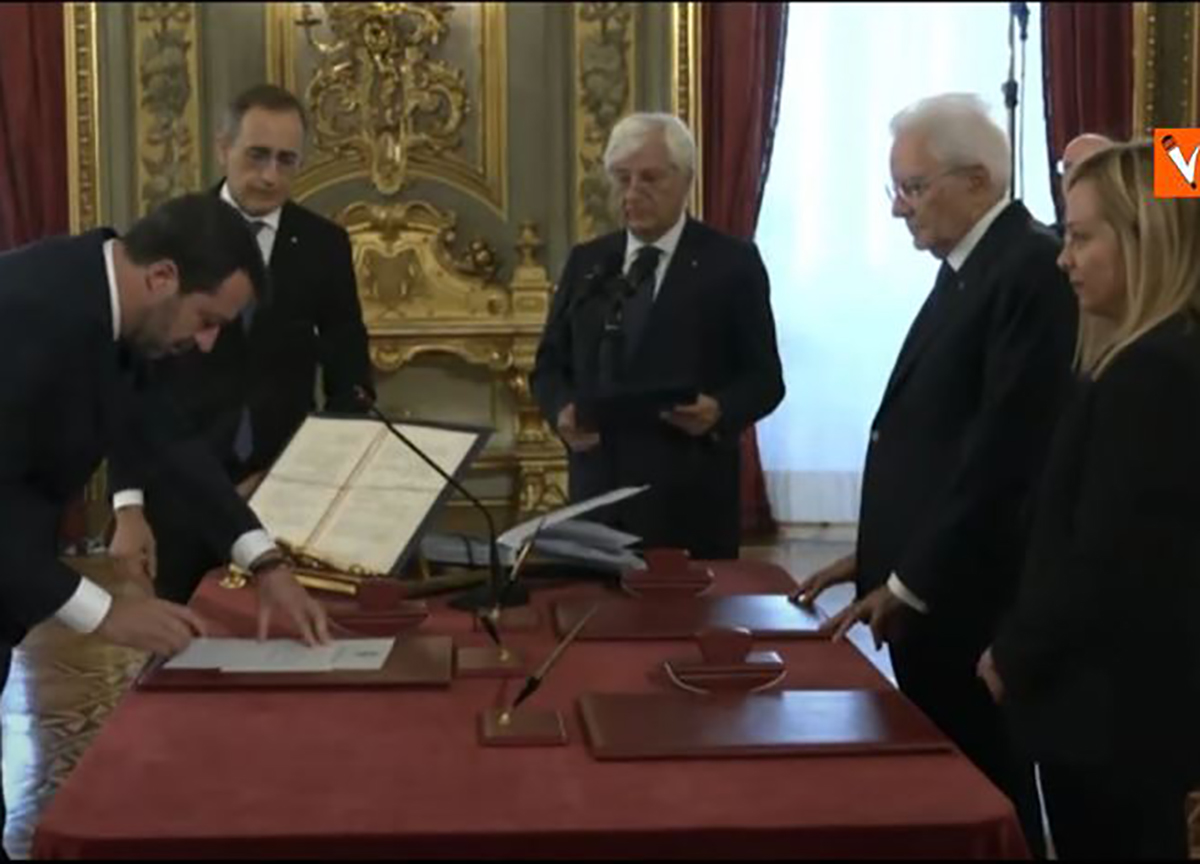 Il governo Meloni giura al Quirinale: guarda tutti i video e le foto Il governo Meloni giura al Quirinale: guarda tutti i video e le foto