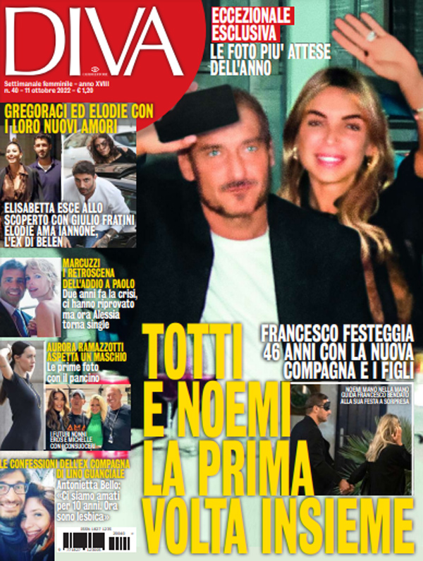 Francesco Totti e Noemi Bocchi: il primo bacio alla luce del sole. FOTO Francesco Totti e Noemi Bocchi: il primo bacio alla luce del sole. FOTO
