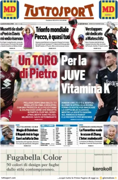 Prime pagine giornali 24 ottobre 2022. Germania: “Basta carri armati a Kiev”