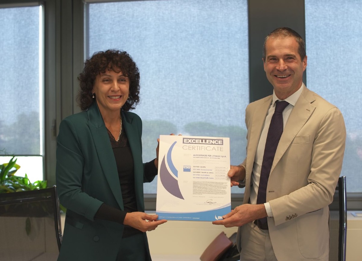 Eccellenza operativa, Aspi ottiene l’IMQ Excellence Certificate Eccellenza operativa, Aspi ottiene l’IMQ Excellence Certificate