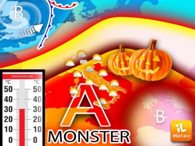 Caldo eccezionale ad Halloween con l’anticiclone Monster