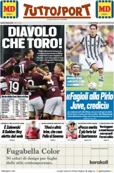 Prime pagine giornali 31 ottobre 2022. Padre uccide figlia, giù dal 3° piano
