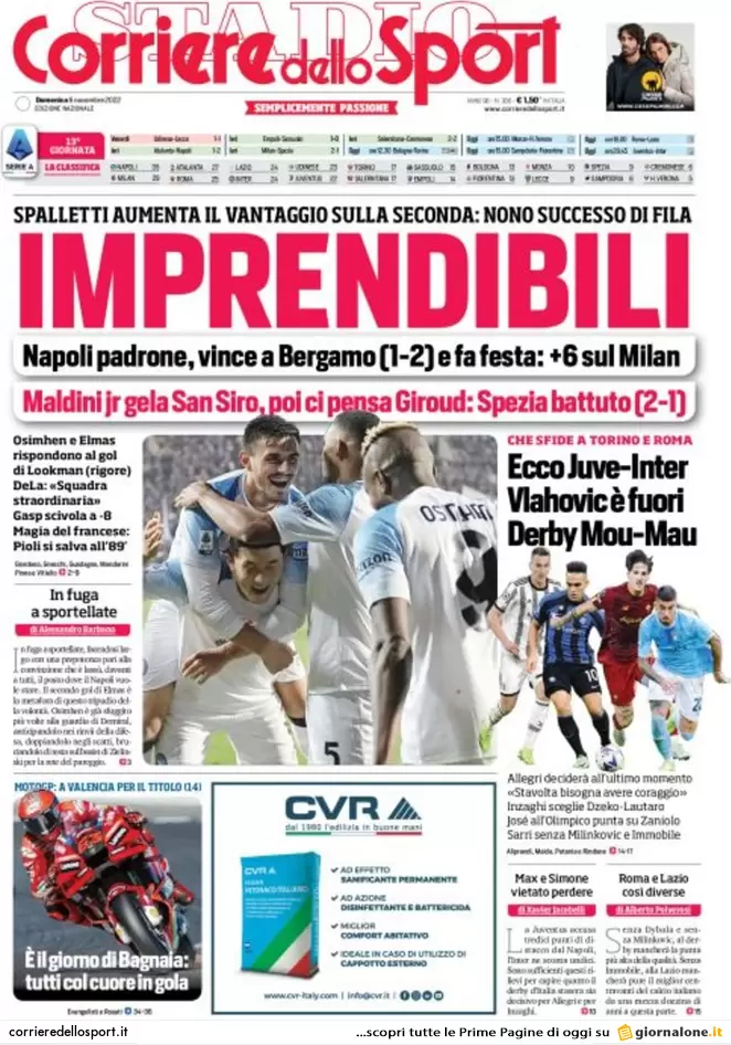 Prime pagine giornali 6 novembre 2022. Sulla guerra divisioni tra i pacifisti
