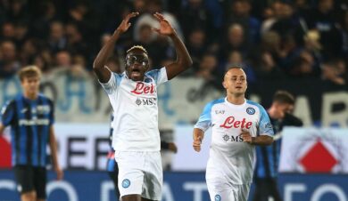 Napoli piega anche l’Atalanta: con Osimhen ed Elmas è fuga scudetto