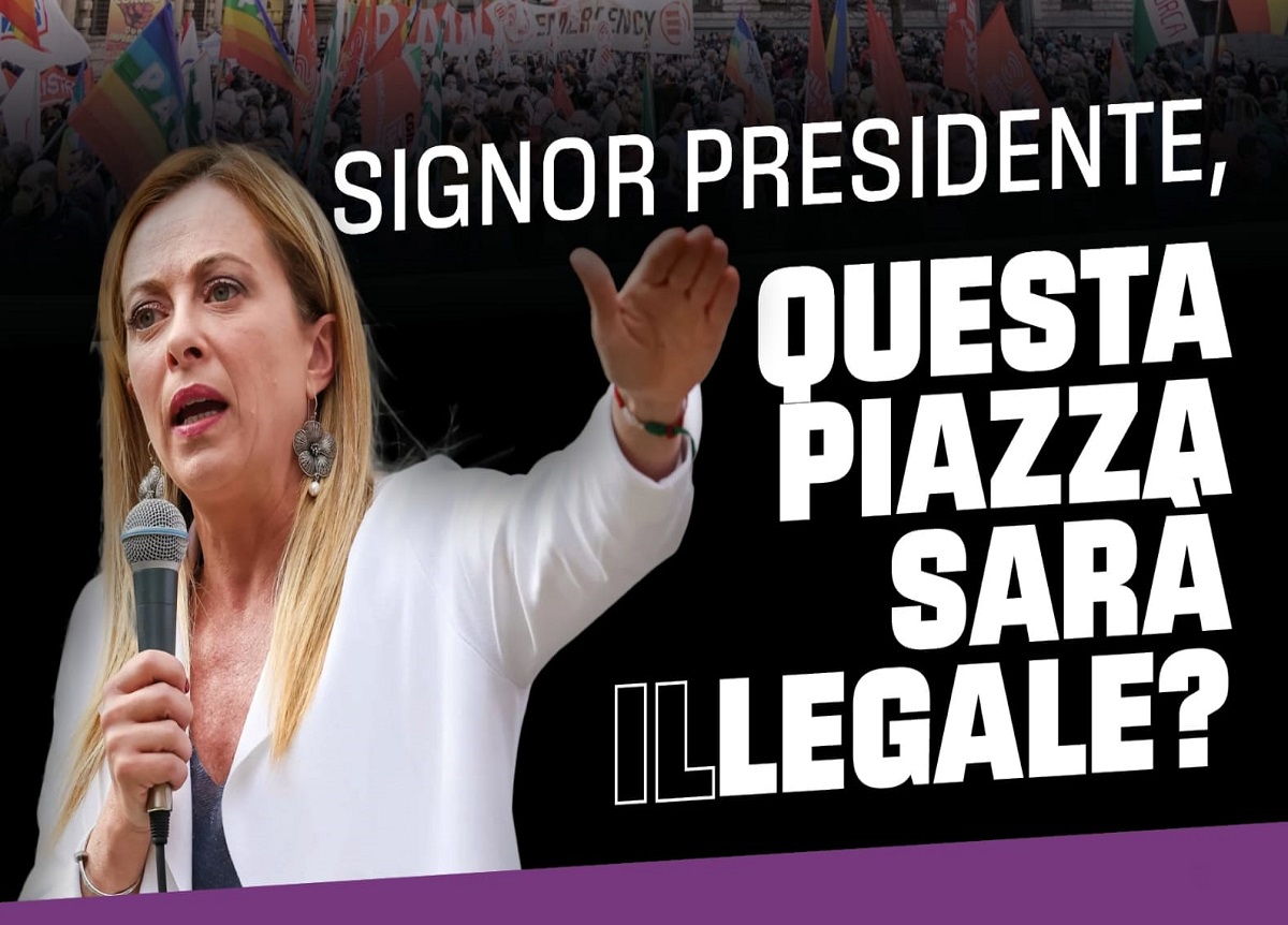 Presidio di Sinistra Italiana: “Presidente, questa piazza sarà illegale?” Presidio di Sinistra Italiana: “Presidente, questa piazza sarà illegale?”