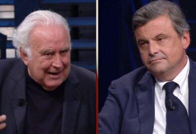 DiMartedì, lite furiosa tra Calenda e Santoro: “Sei un mezzo leader”. VIDEO