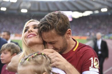 Francesco Totti e Ilary Blasi in tribunale: sfida da un milione di euro