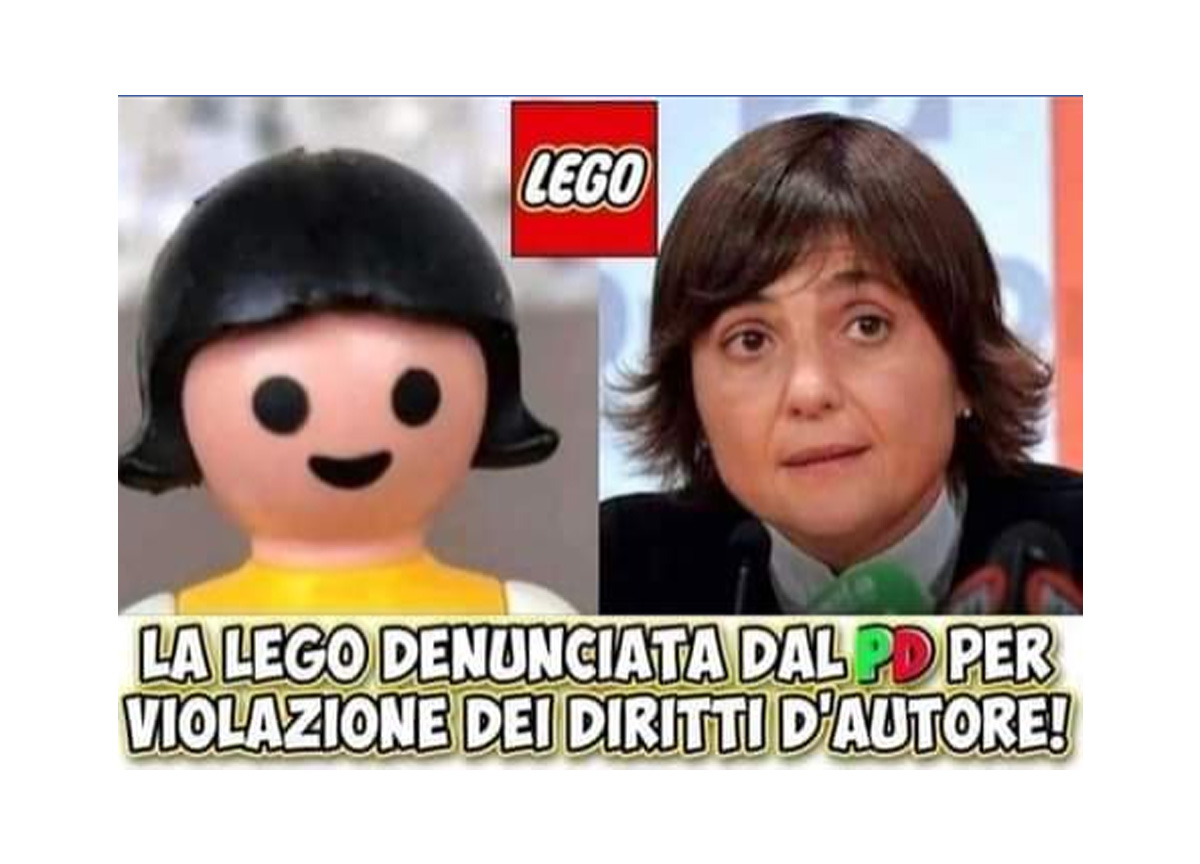 Serracchiani, Lego denunciata per violazione dei diritti d’autore: ironia web Serracchiani, Lego denunciata per violazione dei diritti d’autore: ironia web