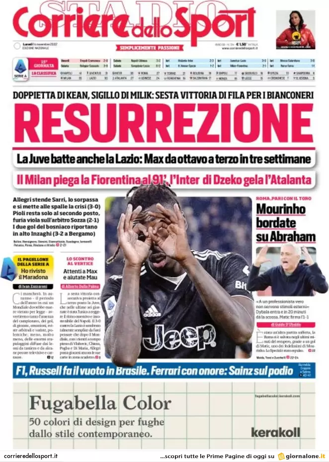 Prime pagine giornali 14 novembre 2022. L’8 per mille finanzia preti pedofili