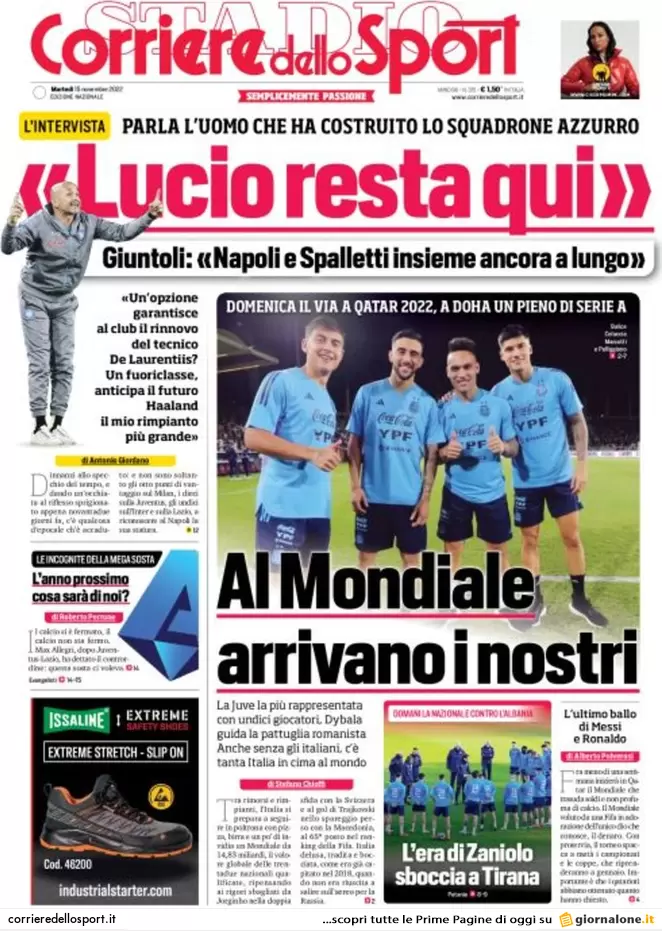 Prime pagine giornali 15 novembre 2022. Potere ai prefetti: “Fermare le Ong”