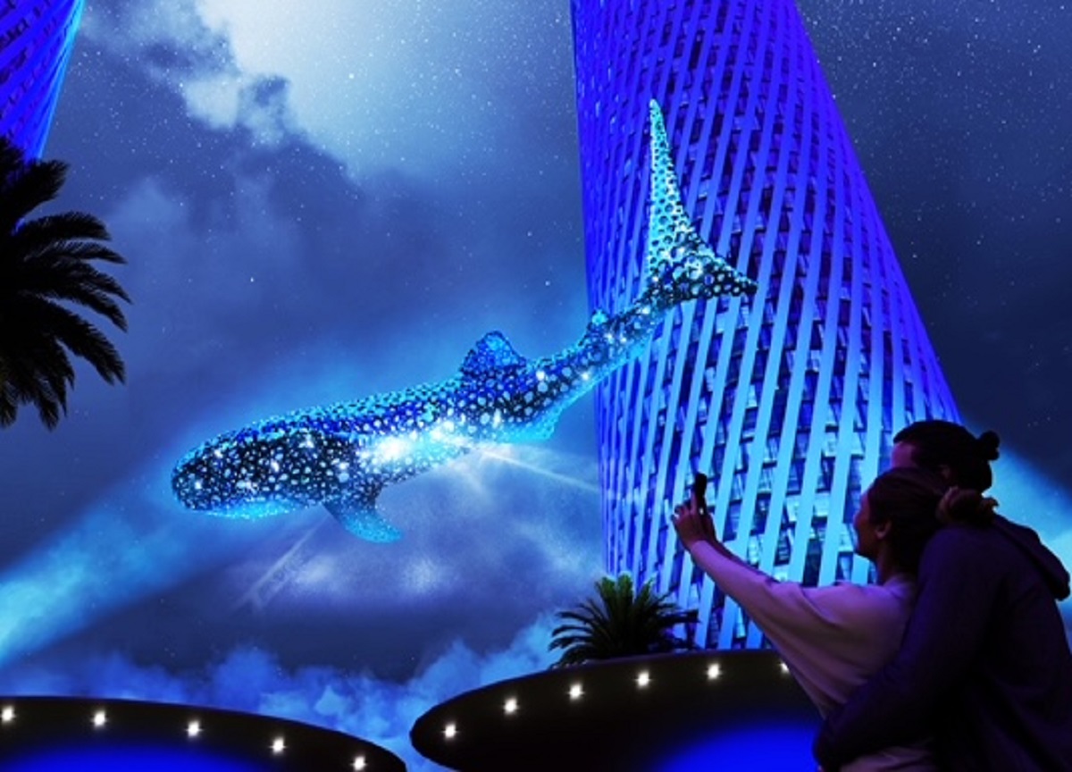Qatar: inaugurato “Al Nehem”, lo squalo balena di Balich. FOTO
