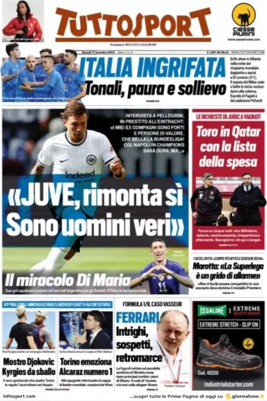 Prime pagine giornali 17 novembre 2022. Rientro capitali, ipotesi sanatoria