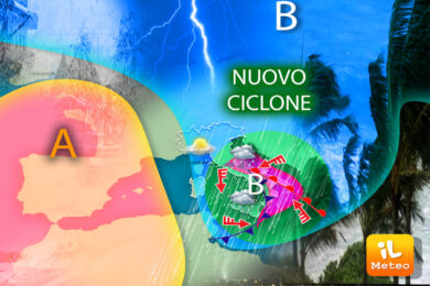 In arrivo nuovo ciclone dopo Poppea, con tempeste d’acqua in tutta la penisola