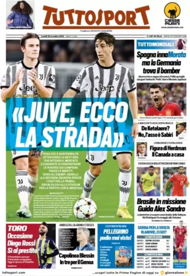 Prime pagine giornali 28 novembre 2022. Il mondo scolastico secondo Valditara