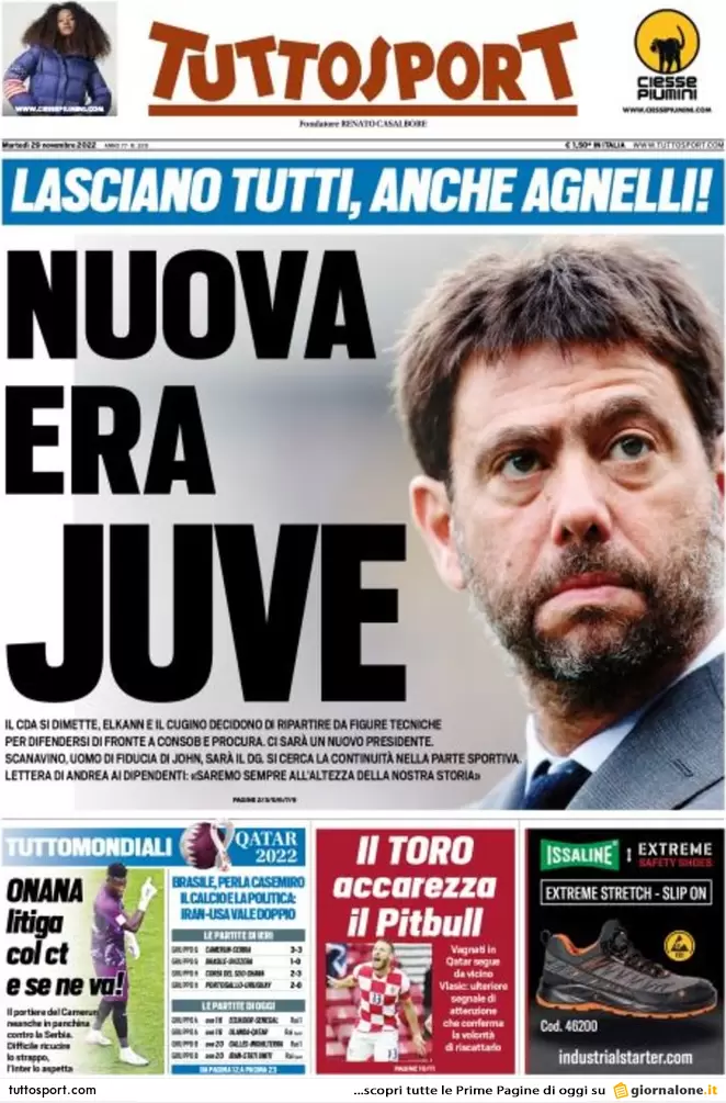 Prime pagine giornali 29 novembre 2022. Governo, scontro con l’Ue sul Pos Prime pagine giornali 29 novembre 2022. Governo, scontro con l’Ue sul Pos