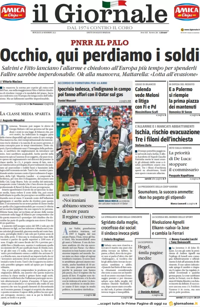 Prime pagine giornali 30 novembre 2022. Saremo costretti alla Sanità privata