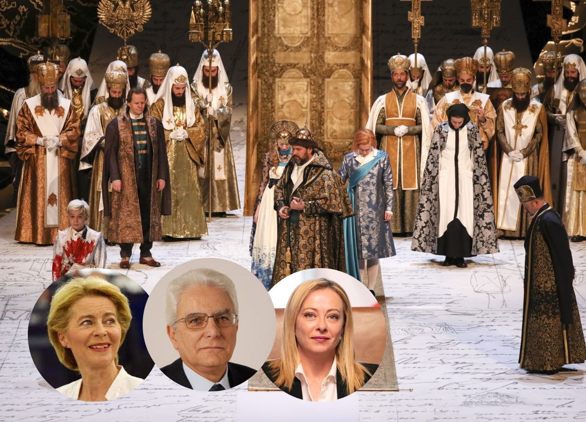 Prima della Scala: per il Godunov a Milano Mattarella, Meloni e von der Leyen Prima della Scala: per il Godunov a Milano Mattarella, Meloni e von der Leyen
