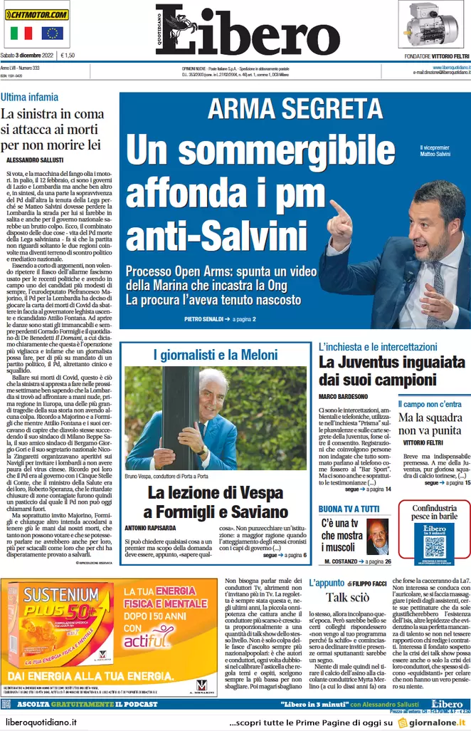 Prime pagine giornali 3 dicembre 2022. Allarme evasione e stangata sul gas Prime pagine giornali 3 dicembre 2022. Allarme evasione e stangata sul gas