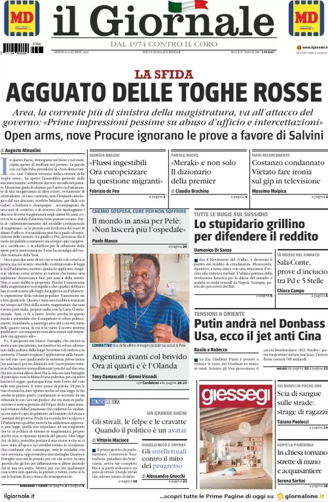 Prime pagine giornali 4 dicembre 2022. Nuovo Pnrr e il piano sulla sicurezza