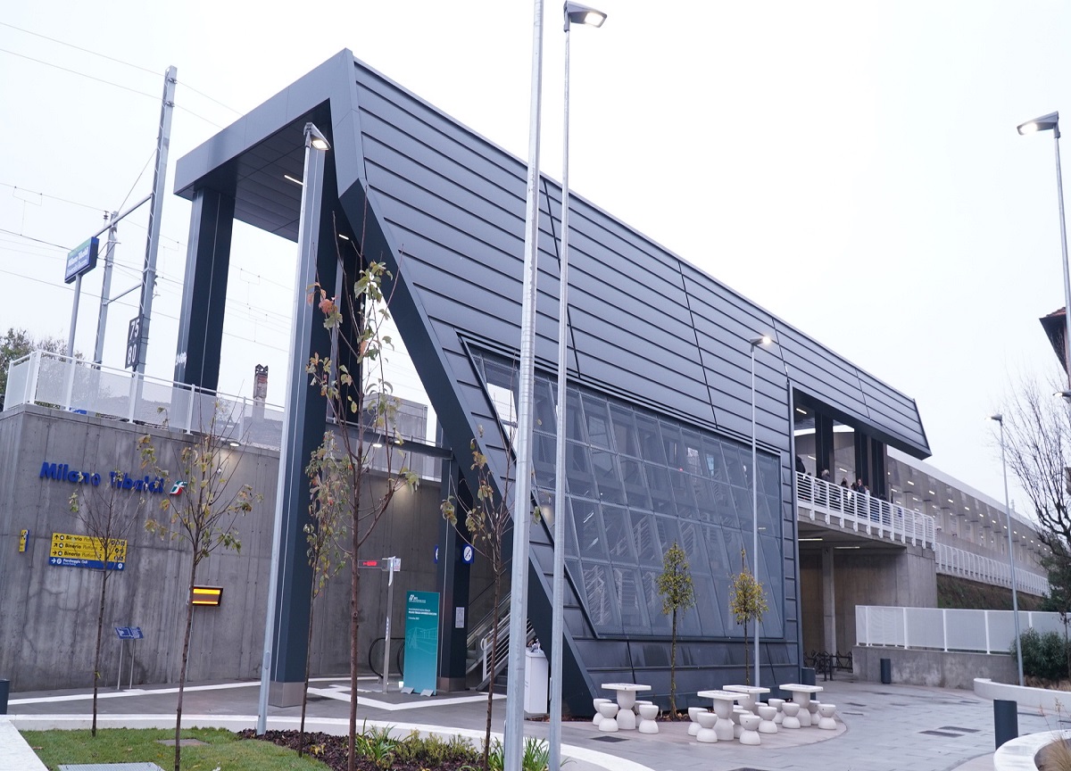 Milano-Mortara, inaugurata la nuova fermata green a Tibaldi. FOTO