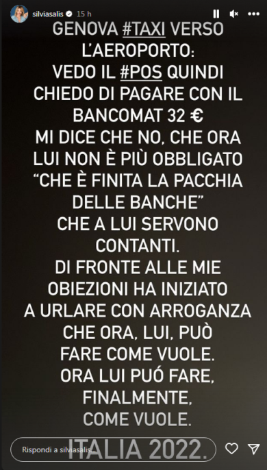 Pos, la n. 2 del Coni vuole pagare con carta, ma il tassista: “Pacchia finita”