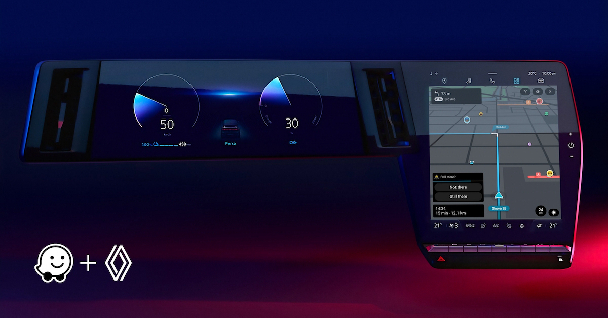 Waze sbarca a bordo di Nuovo Renault Austral e Mégane E-Tech Electric Waze sbarca a bordo di Nuovo Renault Austral e Mégane E-Tech Electric