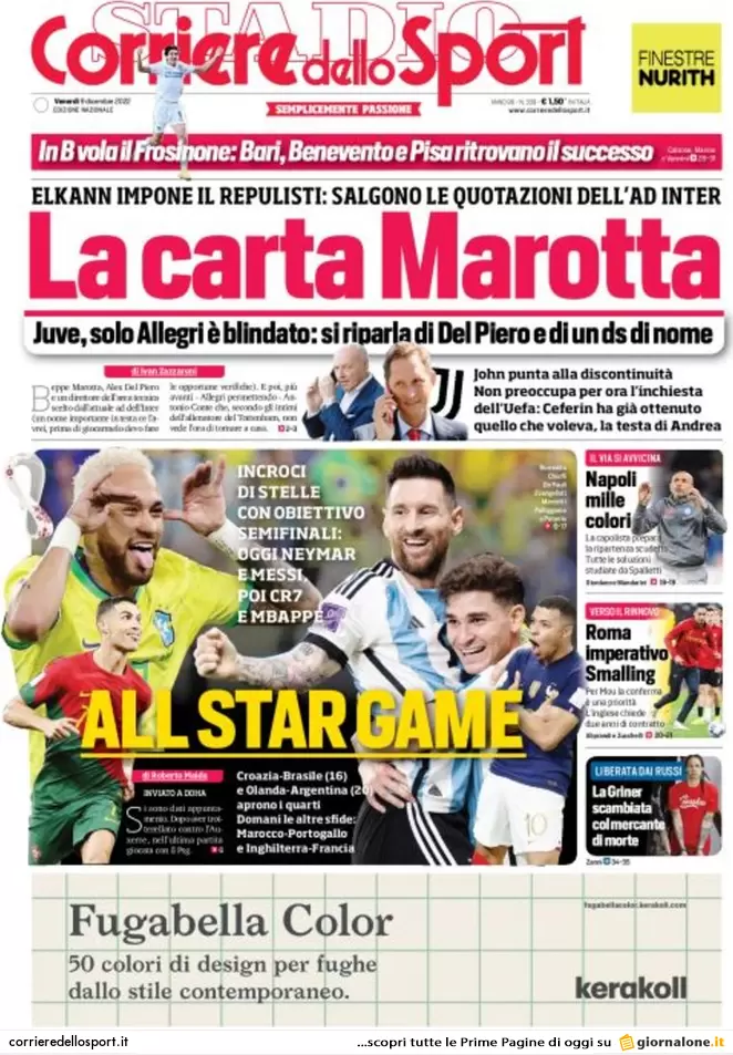 Prime pagine giornali 9 dicembre 2022. Migranti, alta tensione Italia-Francia