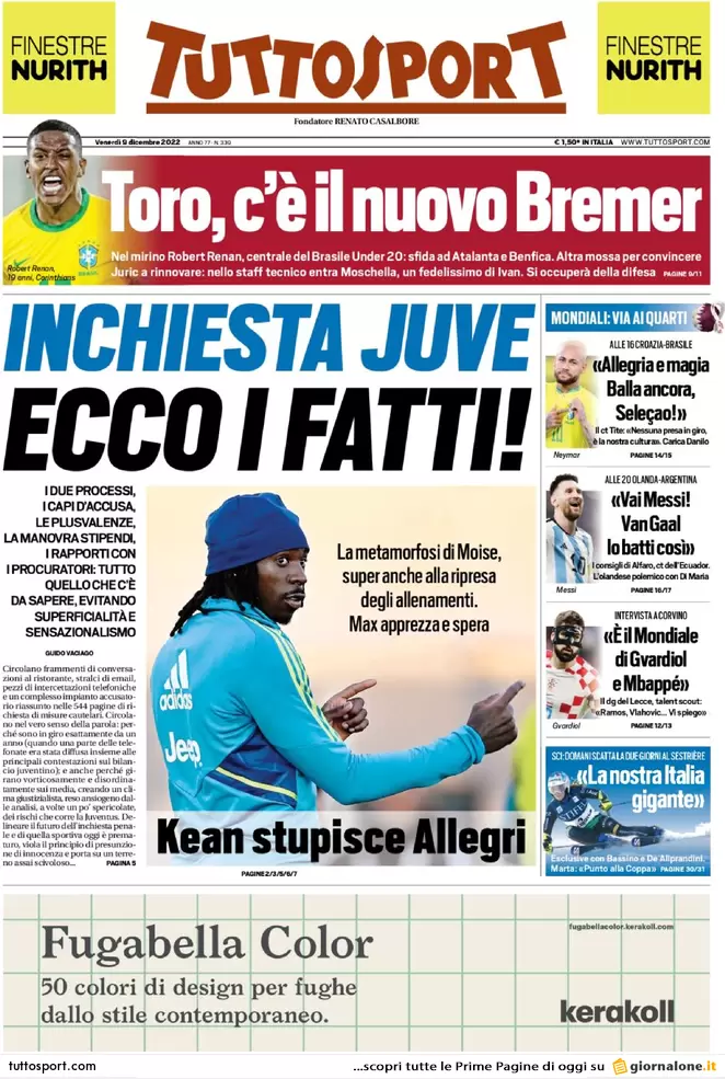 Prime pagine giornali 9 dicembre 2022. Migranti, alta tensione Italia-Francia Prime pagine giornali 9 dicembre 2022. Migranti, alta tensione Italia-Francia