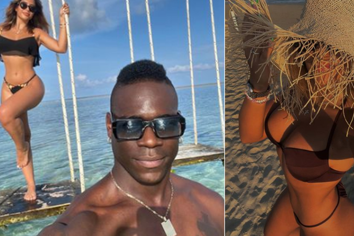 Balotelli e la fidanzata Francesca Monti: luna di miele alle Maldive. Foto