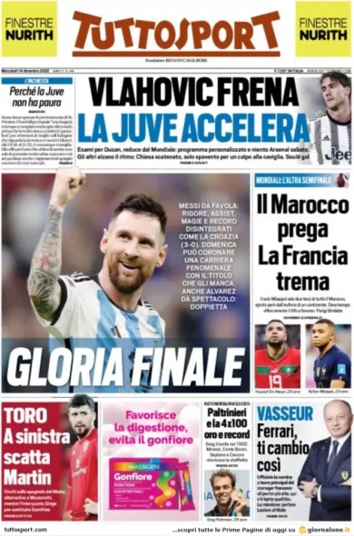 Prime pagine giornali 14 dicembre 2022. Prezzo tetto del gas Ue: fumata nera