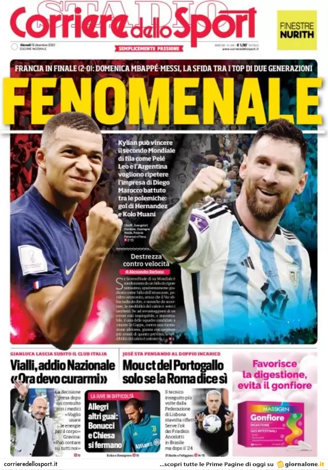 Prime pagine giornali 15 dicembre 2022. Qatar-gate, il marcio arriva dalle Ong Prime pagine giornali 15 dicembre 2022. Qatar-gate, il marcio arriva dalle Ong